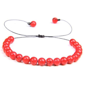 Red Hematite Bead Bracelet